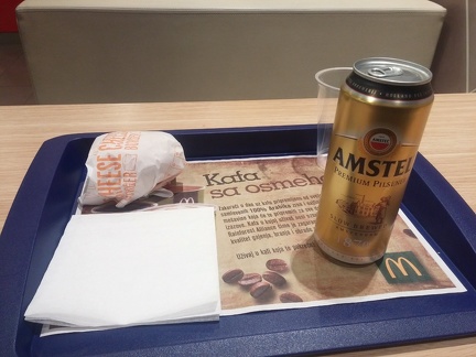 Пиво в McDonald's
